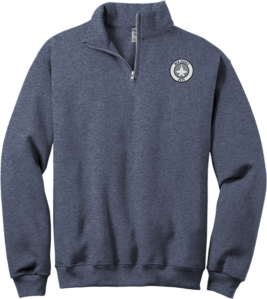 NJ Jets NuBlend 1/4-Zip Cadet Collar Sweatshirt