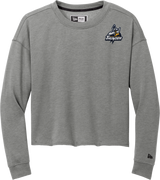 Mon Valley Thunder New Era Ladies Tri-Blend Fleece Crop Crew