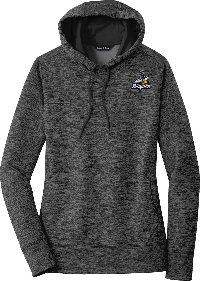 Mon Valley Thunder Ladies PosiCharge Electric Heather Fleece Hooded Pullover