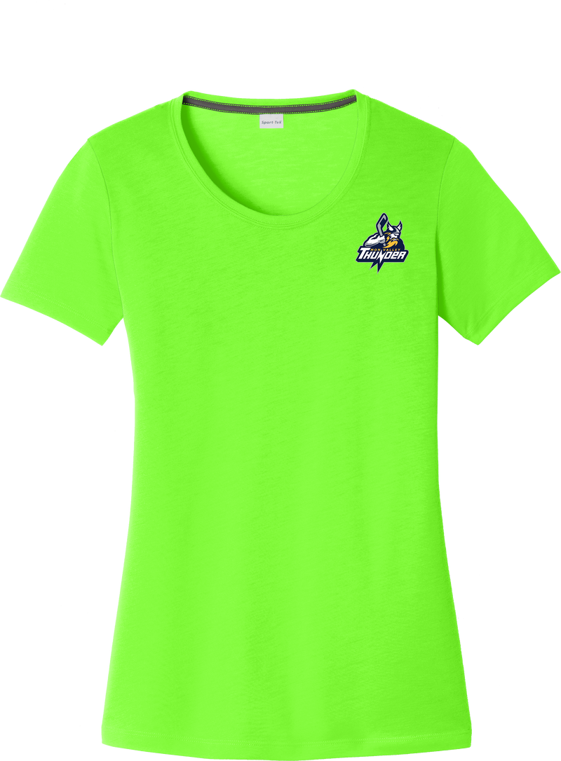 Mon Valley Thunder Ladies PosiCharge Competitor Cotton Touch Scoop Neck Tee