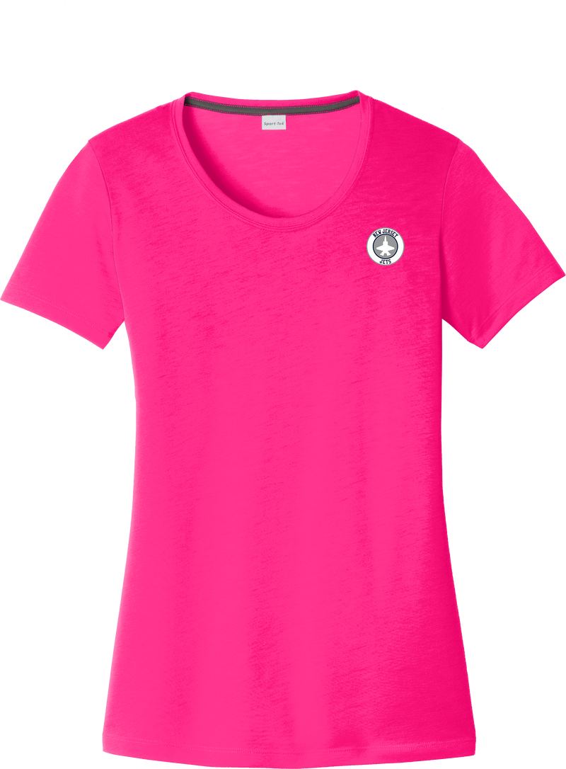 NJ Jets Ladies PosiCharge Competitor Cotton Touch Scoop Neck Tee