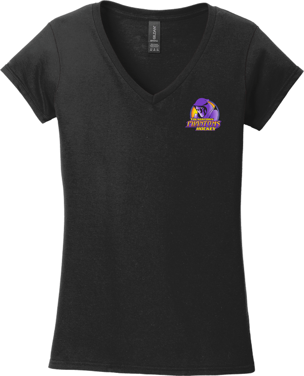 Youngstown Phantoms Softstyle Ladies Fit V-Neck T-Shirt