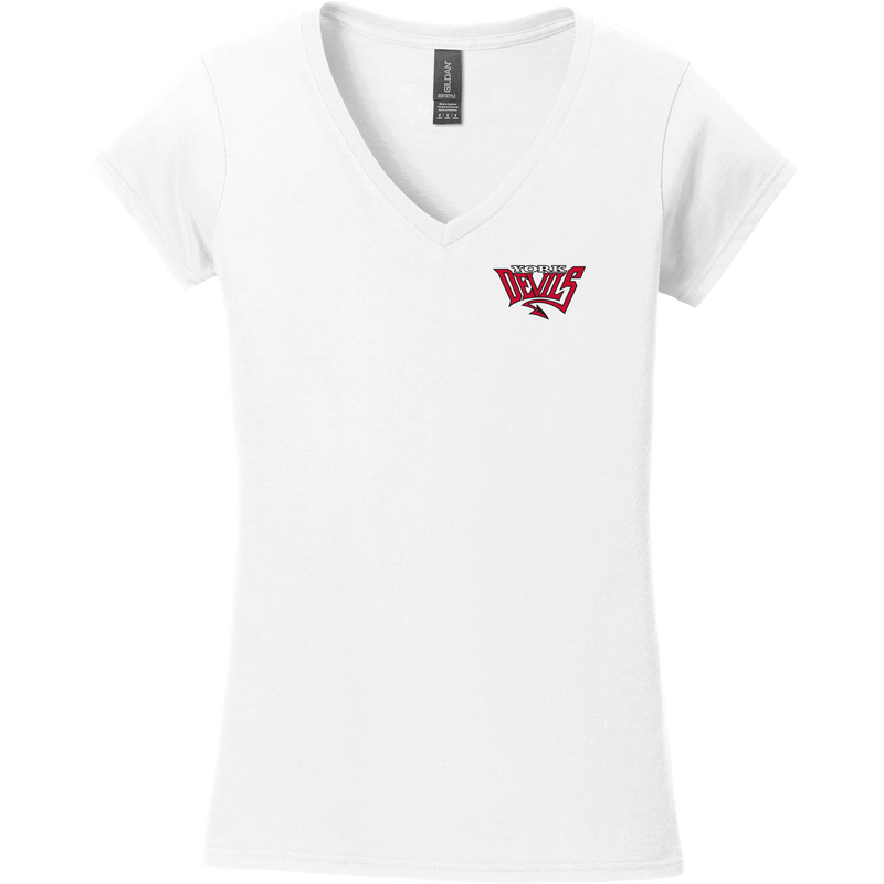 York Devils Softstyle Ladies Fit V-Neck T-Shirt