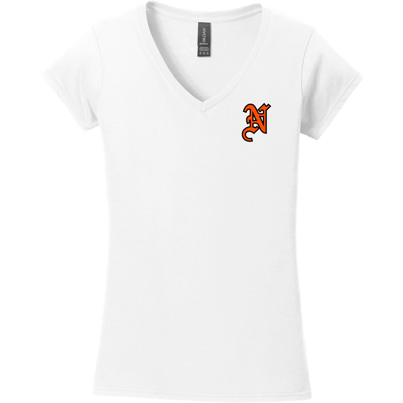 Midd North Hockey Softstyle Ladies Fit V-Neck T-Shirt