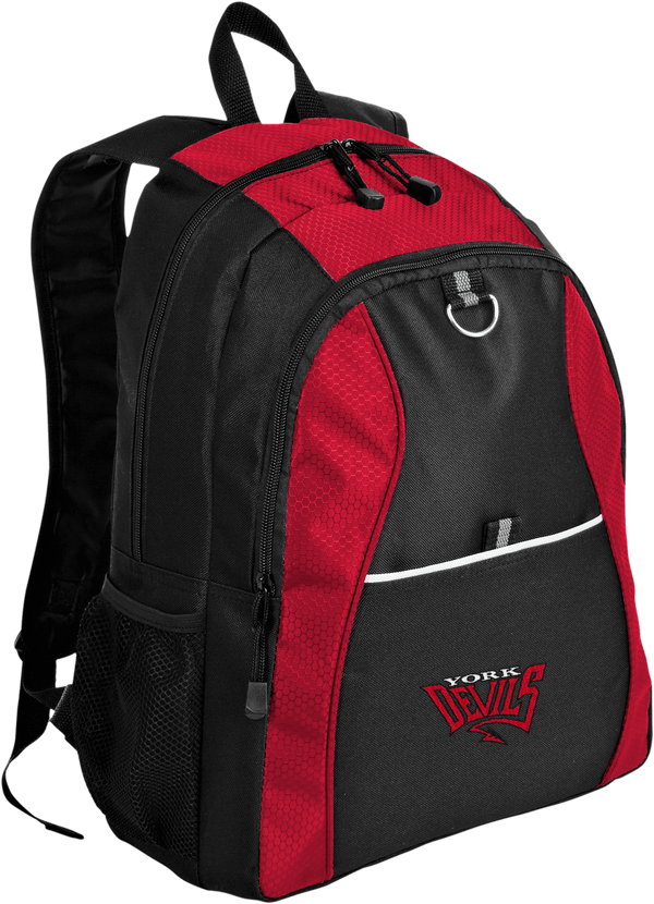 York Devils Contrast Honeycomb Backpack