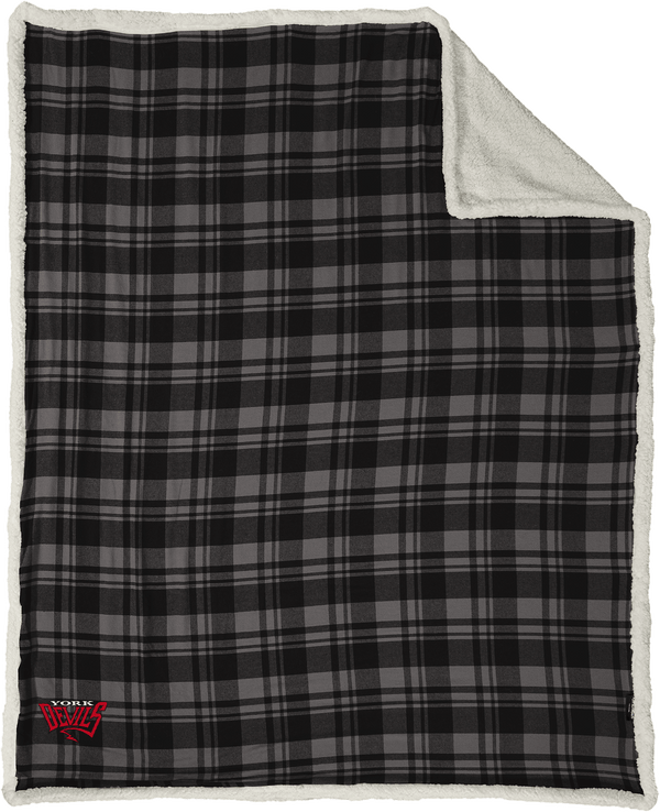York Devils Flannel Sherpa Blanket