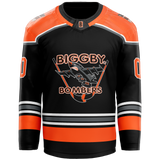 Biggby Coffee Hockey Club Tier 2 Bombers Youth Goalie Sublimated Jersey