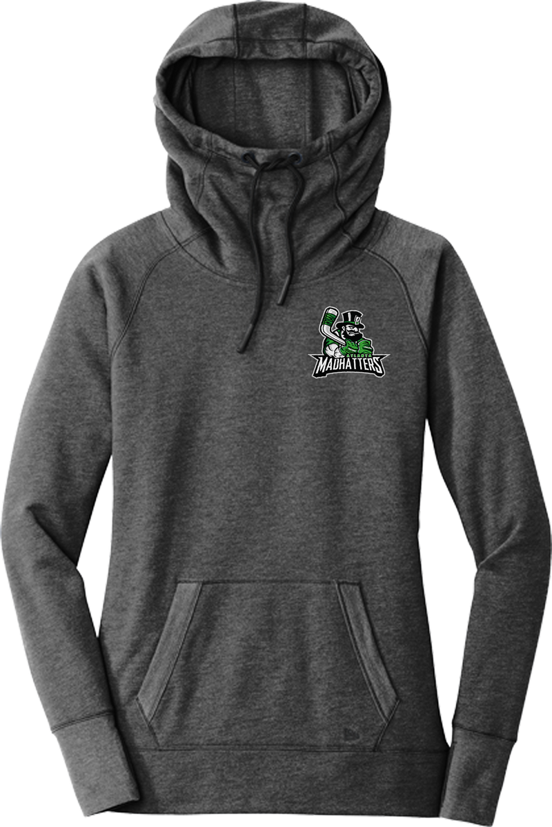 Atlanta Madhatters New Era Ladies Tri-Blend Fleece Pullover Hoodie