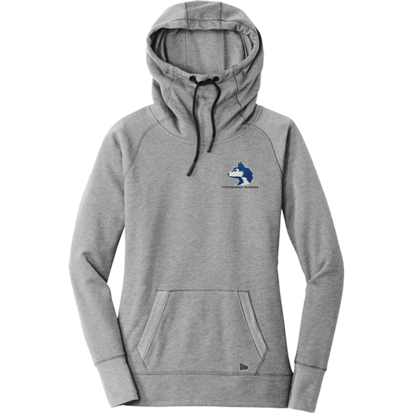 Pittsburgh Huskies New Era Ladies Tri-Blend Fleece Pullover Hoodie