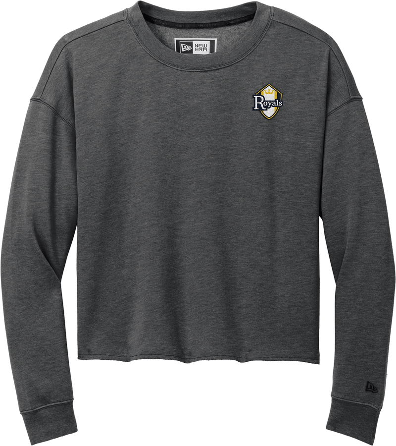 Royals Hockey Club New Era Ladies Tri-Blend Fleece Crop Crew