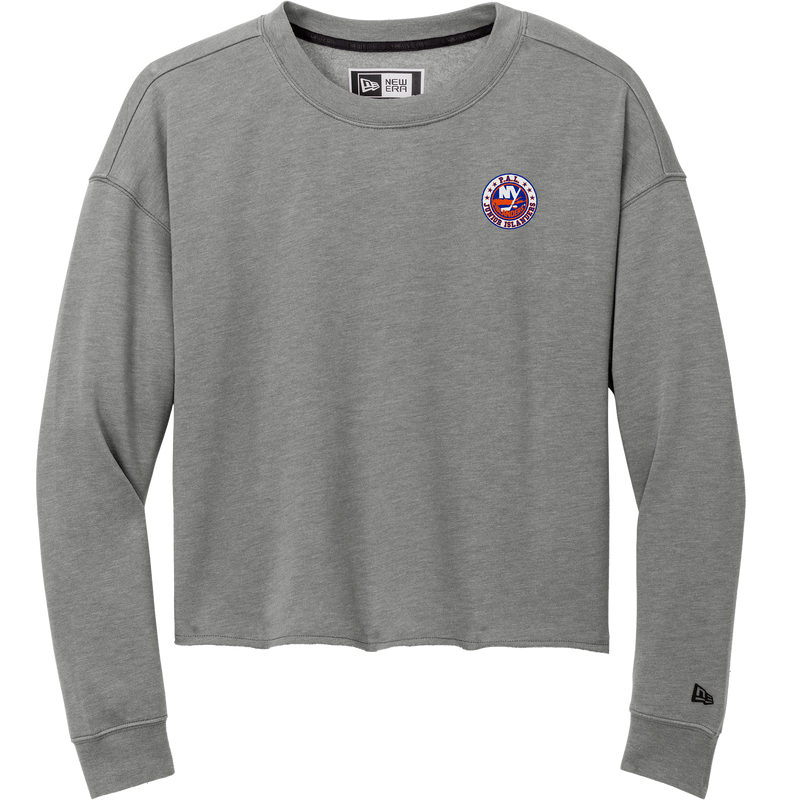 PAL Jr. Islanders New Era Ladies Tri-Blend Fleece Crop Crew