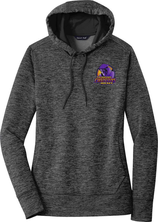 Youngstown Phantoms Ladies PosiCharge Electric Heather Fleece Hooded Pullover