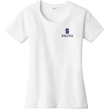 Midd South Athletics Ladies PosiCharge Tri-Blend Wicking Scoop Neck Raglan Tee