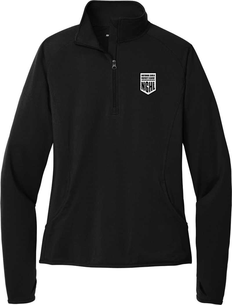 NGHL Ladies Sport-Wick Stretch 1/4-Zip Pullover