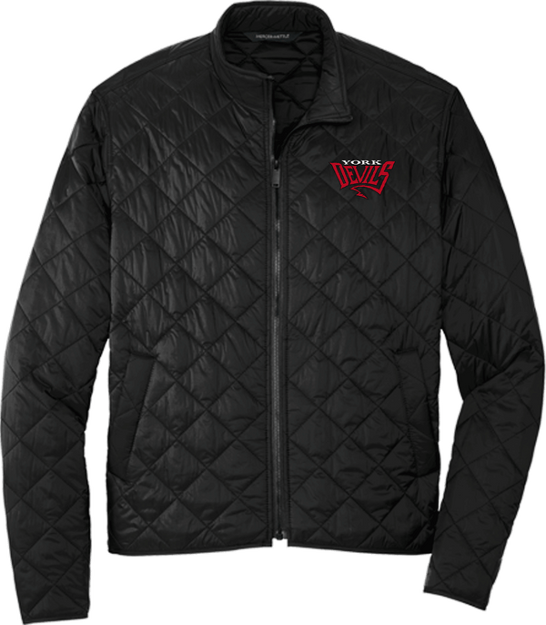 York Devils Mercer+Mettle Quilted Full-Zip Jacket