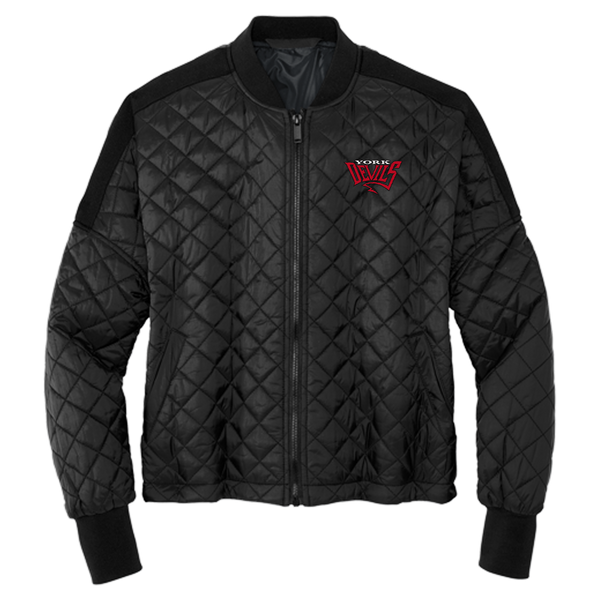 York Devils Mercer+Mettle Womens Boxy Quilted Jacket