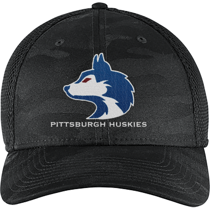 Pittsburgh Huskies New Era Tonal Camo Stretch Tech Mesh Cap