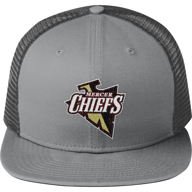 Mercer Chiefs New Era Original Fit Snapback Trucker Cap