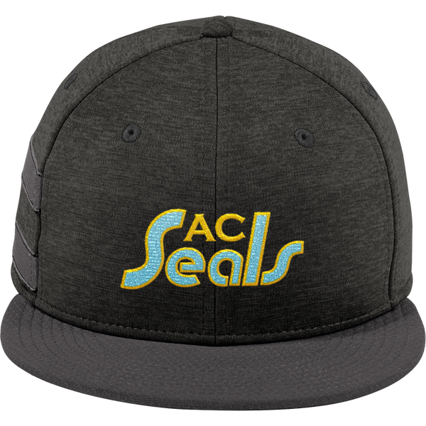 Atlantic City Seals New Era Shadow Heather Striped Flat Bill Snapback Cap