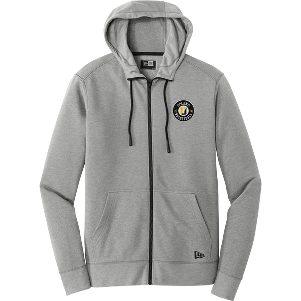 Upland Basketball New Era Tri-Blend Fleece Full-Zip Hoodie