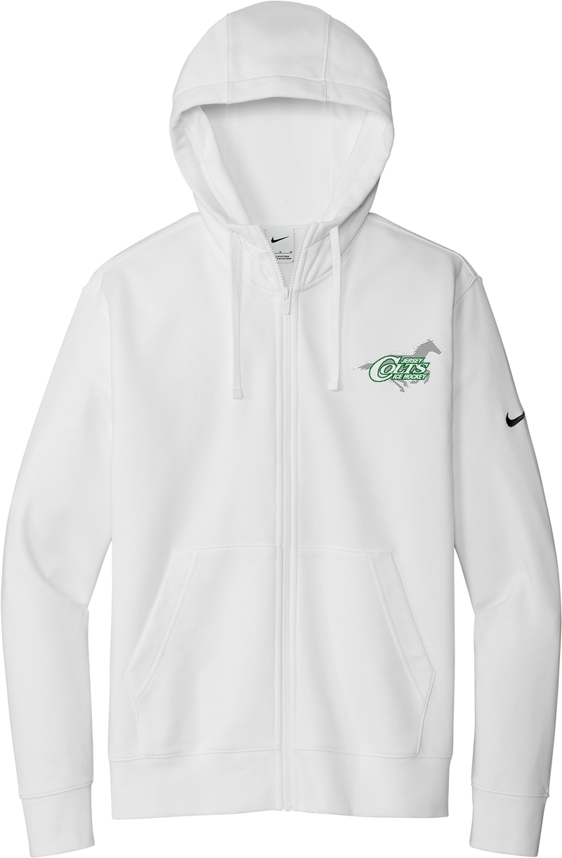 NJ Colts Nike Club Fleece Sleeve Swoosh Full-Zip Hoodie