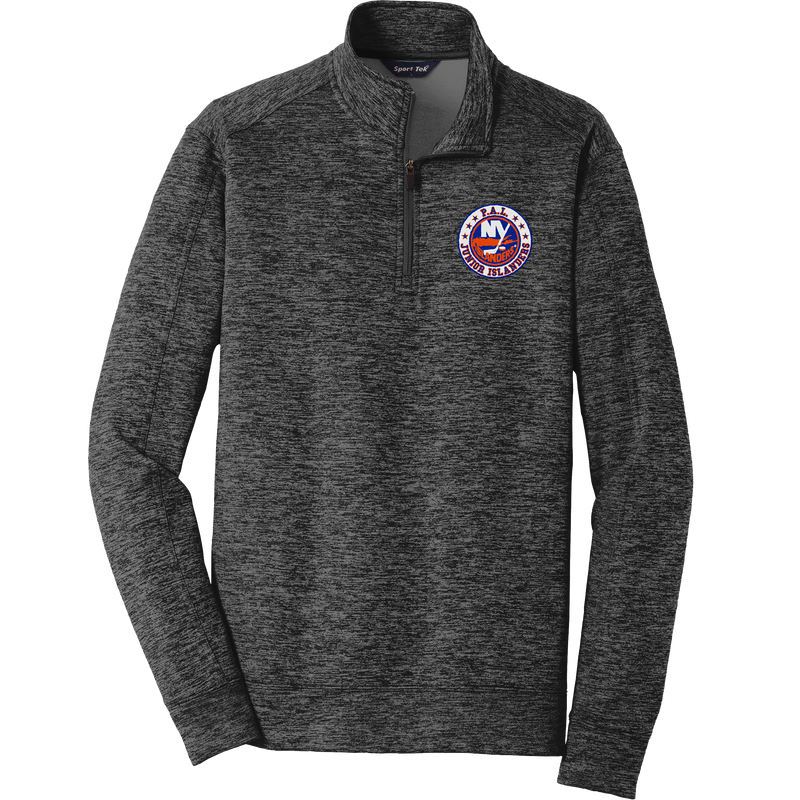 PAL Jr. Islanders PosiCharge Electric Heather Fleece 1/4-Zip Pullover