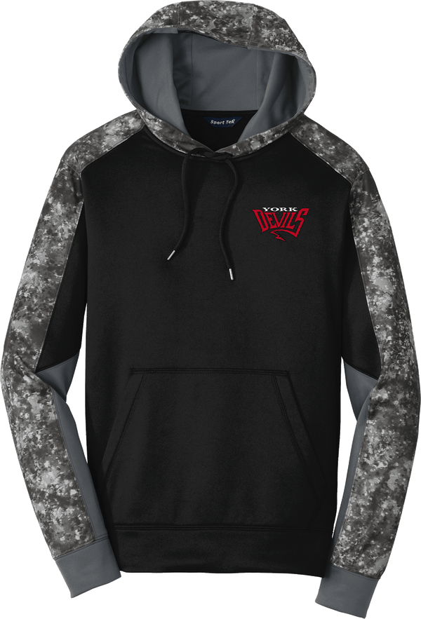 York Devils Sport-Wick Mineral Freeze Fleece Colorblock Hooded Pullover