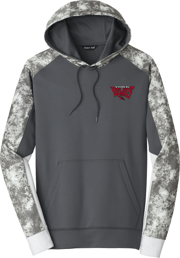 York Devils Sport-Wick Mineral Freeze Fleece Colorblock Hooded Pullover