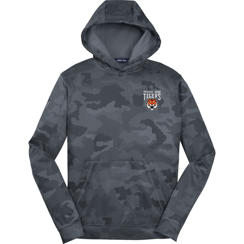 Princeton Jr. Tigers Youth Sport-Wick CamoHex Fleece Hooded Pullover